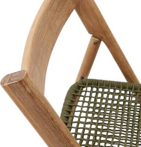MUZZA Záhradná skladacia stolička dara zelená