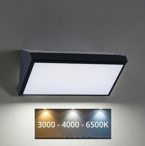Brilagi - LED Vonkajšie nástenné svietidlo TRIANGLE LED/20W/230V čierna IP65