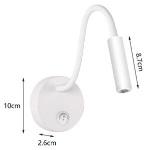 Brilagi - LED Flexibilná nástenná lampa MAYA LED/3W/230V 4000K biela