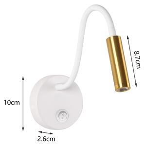 Brilagi - LED Flexibilná nástenná lampa MAYA LED/3W/230V 4000K biela/zlatá
