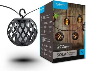 Modee solárne svietidlo DS018 lampiony 7ks, 4,8 m