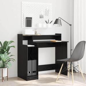 Maison Exclusive – Písací stôl, čierna farba, vzhľad dreva, materiál: drevotrieska, rozmer: 97 x 45 x 90 cm