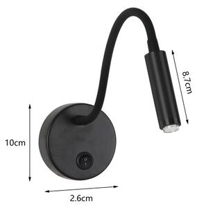 Brilagi - LED Stmievateľná flexibilná nástenná lampa MAYA 1xG9/4W/230V čierna