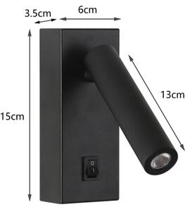 Brilagi - LED Nástenné bodové svietidlo MAYA LED/3W/230V 4000K čierna