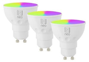 Immax NEO 07724CDO-SADA 3xLED RGB stmievateľná žiarovka GU10/4,8W/230V Wi-Fi Tuya+diaľkové ovládanie
