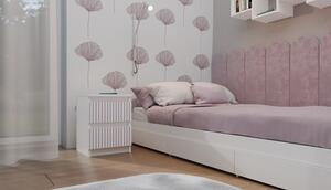 Nočný stolík Malva M2 Arteo - biela/ružová