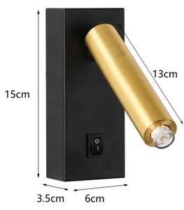 Brilagi - LED Nástenné bodové svietidlo MAYA 1xG9/4W/230V čierna/zlatá
