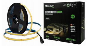 ECOLIGHT COB LED pásik 35W - 24V - 320 - 5M - 3000k - teplá biela + diaľkový ovládač