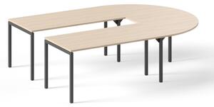NARBUTAS - Rokovací stôl NOVA v tvare U 260x200 cm