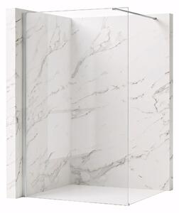 Bezrámová sprchová zástena REA FLEXI 70 cm, chróm/transparent - bez vaničky