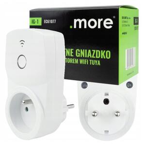 ECOLIGHT Múdra zásuvka s Tuya WiFi programátorom