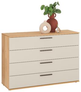 ŠIROKÁ KOMODA, farba duba, piesková, 120/83/46 cm Dieter Knoll - Komody