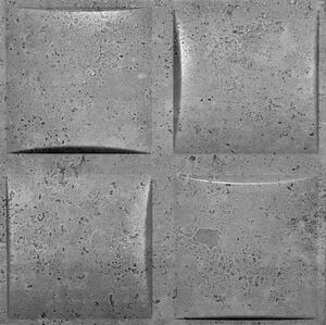 3D panel 0074, cena za kus, rozmer 50 cm x 50 cm, PLAID beton svetlý, IMPOL TRADE