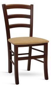 Stima stolička PAYSANE s čalúneným sedákom Odtieň: Buk, Látka: MICROFIBRA terracotta 211