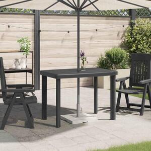 Maison Exclusive - Záhradný stôl antracit 101x68x72 cm plast
