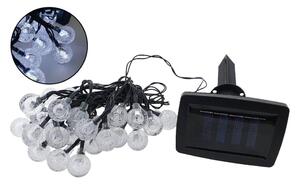 LED Solárna vonkajšia reťaz 30xLED/1,2V 300 mAh 6,5 m IP44