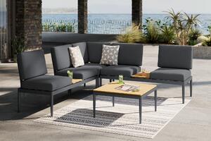 TERASOVÁ SEDACIA SÚPRAVA 4-dielne, kov, plast, textil Ambia Garden - Online Only záhrada, Online Only