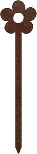 CORGARDEN Záhradná dekorácia kvet 2, 68 x 16 cm, corten CORGARDEN 1054