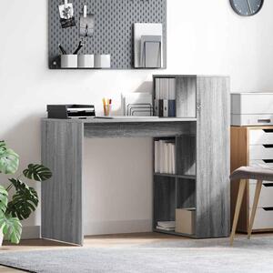 Maison Exclusive – Písací stôl, sivá drevodekor, rozmery 108 x 55 x 103,5 cm
