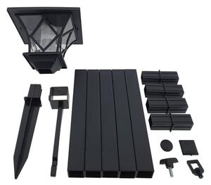 LED Solárna vonkajšia lampa 3v1 LED/1,2V 200 mAh IP44 čierna