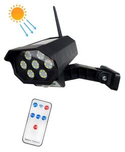 LED solárna maketa bezpečnostnej kamery so senzorom LED/3,7V IP44 čierna + DO