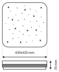 LED Stmievateľné stropné svietidlo MANA LED/36W/230V 2700-6500K + diaľkové ovládanie