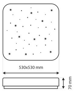 LED Stmievateľné stropné svietidlo FLORA LED/60W/230V 2700-6500K + diaľkové ovládanie