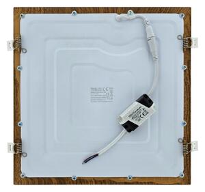 LED Podhľadové svietidlo SQUARE LED/24W/230V 4200K 29,2x29,2 cm hnedá