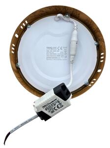 LED Stropné svietidlo RING LED/12W/230V 4200K pr. 16 cm hnedá