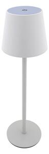 LED dotyková stolná lampa stmievateľná 5W/5V USB 1200 mAh biela