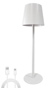 LED dotyková stolná lampa stmievateľná 5W/5V USB 1200 mAh biela