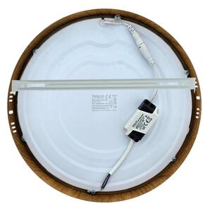 LED Stropné svietidlo RING LED/24W/230V 4200K pr. 28,5 cm hnedá