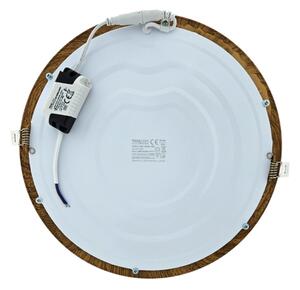 LED Podhľadové svietidlo CIRCLE LED/24W/230V 4200K pr. 29,6 cm hnedá