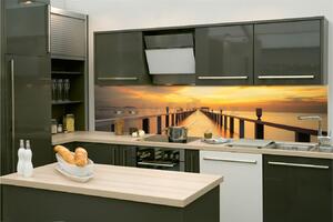 Samolepiace tapety za kuchynskú linku, rozmer 180 cm x 60 cm, most pri západe slnka, DIMEX KI-180-114