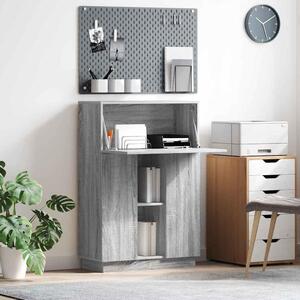 Maison Exclusive – Písací stôl, sivý Imitácia dreva Sonoma, 71,5 x 31,5 x 106,5 cm