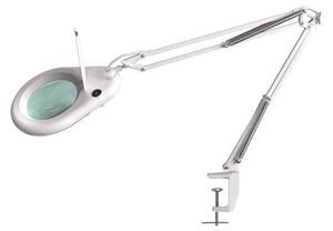 LED Stolná lampa s lupou LED/9W/230V biela/chróm