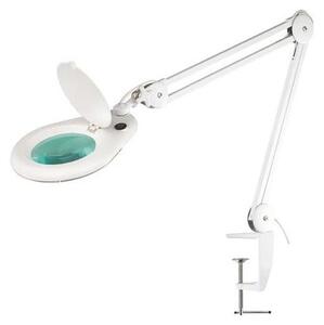 LED Stolná lampa s lupou LED/9W/230V biela