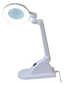 LED Stolná lampa s lupou LED/6W/230V biela