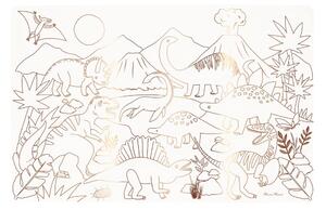 Papierové prestieranie v súprave 8 ks 28x42.5 cm Dinosaurs – Meri Meri