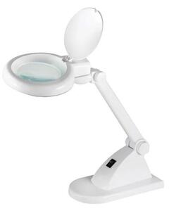 LED Stolná lampa s lupou LED/6W/230V biela
