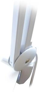 LED Stolná lampa s lupou LED/9W/230V biela