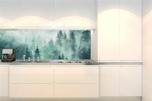 Samolepiace tapety za kuchynskú linku, rozmer 260 cm x 60 cm, stromy v hmle, DIMEX KI-260-140