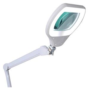 LED Stmievateľná stolná lampa s lupou LED/12W/230V biela