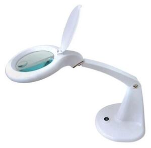 LED Stolná lampa s lupou LED/6,5W/230V biela
