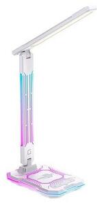 LED RGB Stmievateľná nabíjacia dotyková stolná lampa LED/7,5W/5V 2700-5300K biela