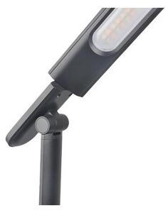 LED Stmievateľná stolná lampa s USB LED/9W/230V 3000K/4000K/5500K čierna