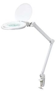 LED Stmievateľná stolná lampa s lupou LED/10W/230V biela