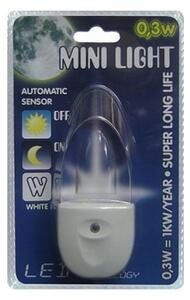 Svietidlo do zásuvky MINI-LIGHT (biele svetlo)