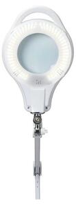 LED Stmievateľná stolná lampa s lupou LED/10W/230V biela
