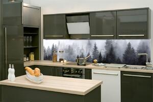 Samolepiace tapety za kuchynskú linku, rozmer 260 cm x 60 cm, les v hmle, DIMEX KI-260-143